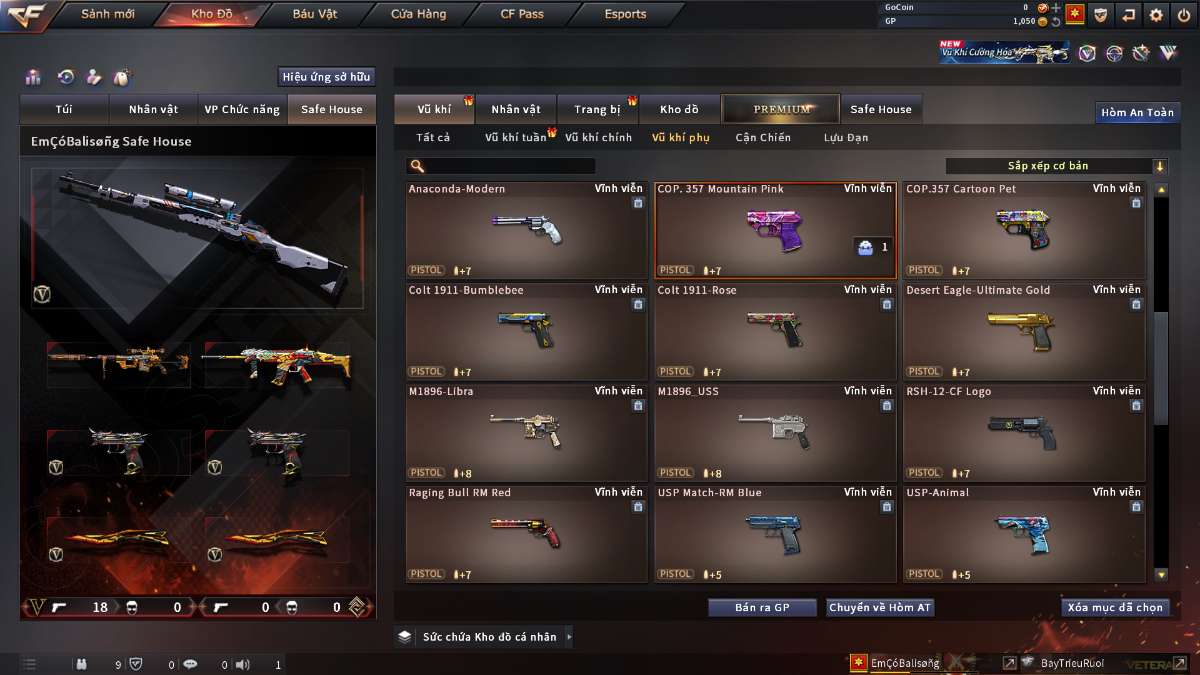 shop acc cf uy tin gia re